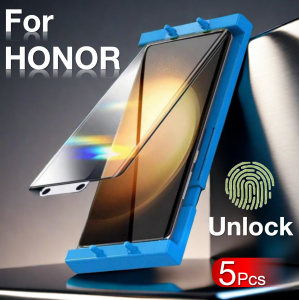 5Pcs For HONOR 400 300 Ultra 200 100 90 80 70 60 PRO Magic 7 6 5 Pro 4 3 Screen Protector With Install Kit Not Tempered Glass