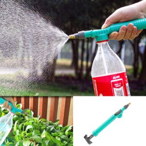 Watering pressure sprayer sprinkler head cola drink bottle connector rod spray manual watering tool