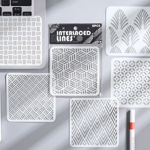 Vintage Texture Hollow Stencil for Poster Painting and Handmade Crafts PET Template