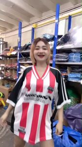 เสื้อยืดoversize พลัสไซร์ ลายสปอร์ตแอนด์สตรีท แขนสั้น สำหรับทุกเพศ