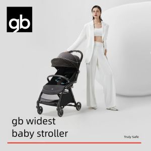GB KUN stroller safe Four wheeled baby stroller lightweight sitting lying down portable spacious baby stroller KUN series
