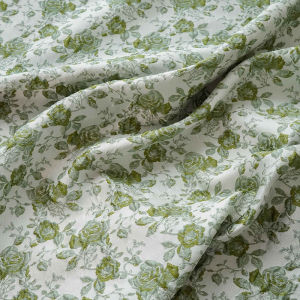 New Relief Turquoise Rose Jacquard Fabric Color Woven Dress Bag Decoration Fabric TJ21784