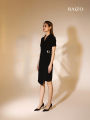 RAIZO Comfortable Classic Handmade High Heels Leather Sole Fashionable Work Commute Shoes Sharp Pointed Toe Women's Footwear. 