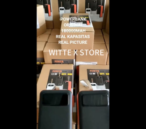 Witte Super Kapasitas Power bank Robot 180000mAh Fast Charging PD20W awet tahan lama