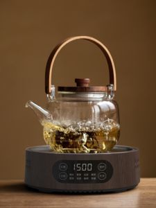 Mini Electric Ceramic Stove Glass Tea Brewer 1500W Smart Silent Water Boiler Home Use Tea Stove Compact Size