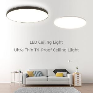 LED Ceiling Lights Modern Ceiling Lamp 3 Colors 220V Surface Mount Panel Light Tricolor 18W 30W 40W for Living Room Bedroom Indoor Lighting Panel Lamps