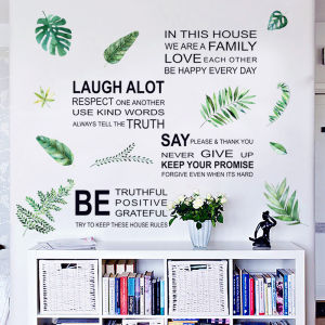 MiDéel Decorative Wall Stickers English Creative Transformation Living Room Office Leisure Area Arrangement Non-Damaging Wall