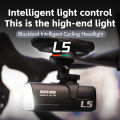 BLACKBIRD L5 Bike HeadLight Fully Intellight Dimming Dual-beads1800lm 5000mAh Battery Type-C Daylight. 