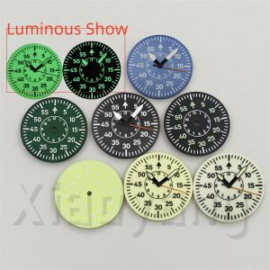 29mm Pilot Watch Dial Hand Set Super Green Luminous Fit NH34 NH35 NH36 NH38 ETA2824 2836 PT5000 Miyota Series Movement WatchPart