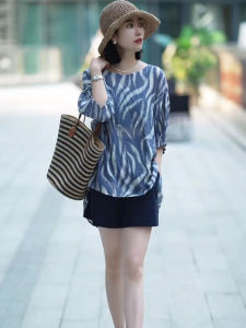 2024 Summer New Arrival Chinese Style High Waist Loose Design Minimalist Elegant Elegance Commuters All-Matching Chiffon Shirt Tops