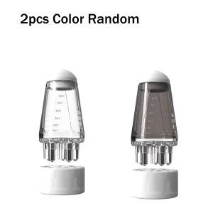 Youyuepin 2 cái Dụng cụ phun huyết thanh da đầu lược rót dầu dưỡng tóc có thể bơm lại với đầu con lăn cho tinh dầu chất lỏng kích thích mọc tóc nam nữ