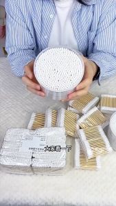 คอตตอนบัด หัวคู่ (1กล่อง500ก้าน) สำลีปั่นหู สำลีเช็ดเครื่องสำอางค์ สำลีปั่นหู