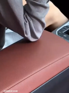Car Center Console Armrest Cushion Pad With Tissue Box Storage Bag Memory Cotton Waterproof PU Leather Armrest Height Pad Car Interior Accessories