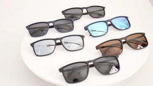 Fashion Square Frame Sunglasses for Women and Men TR90 Sport Polarized Glasses