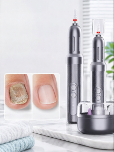 IMLUCKY | Gray Nail Grinder Electric Nail Clipper for Seniors