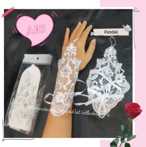SARUNG TANGAN PENGANTIN / SARUNG TANGAN BRIDAL / WEDDING GLOVES / SARUNG TANGAN RENDA BROKAT / SARUNG TANGAN FASHION / SARUNG TANGAN TARI / SARUNG TANGAN ANAK & DEWASA / DANCE GLOVE / MP6319