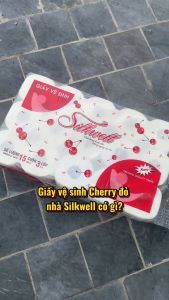 Combo Giấy vệ sinh Silkwell Cherry 15 cuộn 3 lớp giấy vệ sinh có lõi siêu dai siêu mềm mịn và tiết kiệm chi phí