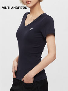Slim Fit V-Neck Short Sleeve T-Shirt