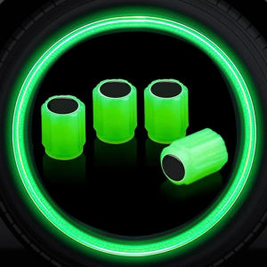 4PCS Integrated Green Luminous Car Tire Dust Cover Valve Cap for Kia K2 K3 K5 K7 K9 Sportage Carens Niro Stinger