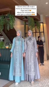 BISA COD - BEST SELLER CLARA DRESS SET OUTER GAMIS BUSUI FRIENDLY GAUN KONDANGAN 1SET BAJU BRIDESMAID PESTA LAMARAN DRESS SIMPEL SIZE (MLXLXXL)