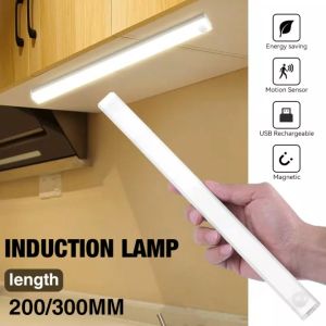 2PCS ไฟเซ็นเซอร์ LED ไฟกลางคืนชาร์จ USB ไฟเซนเซอร์อัตโนมัติ โคมไฟเหนี่ยวนำร่างกายมนุษย์ โคมไฟติดผนังห้องนอน ไฟทางเด