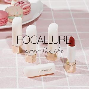 KUESICR 【Local Stock】 Focallure Natural #JasmineMeetsRose Matte Lipstick High Pigment Long-Lasting Lipstick Waterproof Lightweight Non-Clump Soft Smooth