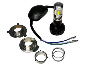 Lampu depan LED lampu utama universal socket H4 H6 H7 M02E head lamp 6 sisi 35 watt