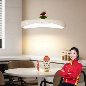 HUANGJIANG | Creative New Chinese Style Cream Pendant Light