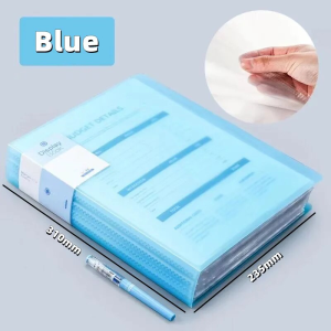 A4 Large Capacity Transparent Folder Paper Storage Multi-layer File Management Clear Book Stationery
