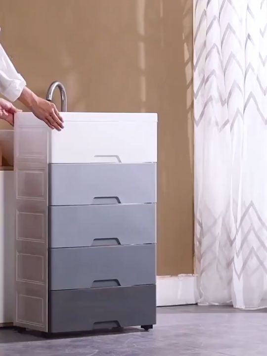 50CM Drawer Plastic Wardrobe Storage For Clothes Organizer