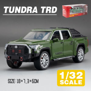 LEO 1:32 Toyota Tundra TRD Diecast โมเดล รถอัลลอยด์รถยนต์ของเล่นคอลเลกชันของขวัญสําหรับเด็กชายสาว ของเล่นเด็ก