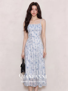 QFN | Elegant Design Slimming Sleeveless Floral Long Dress