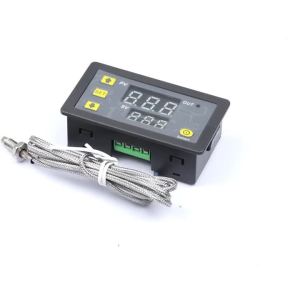 Aideepen | W3230K Thermocouple Digital Temperature Controller 10A Relay -60°C to 500°C Display for 5V/12V/24V/110-220V Applications