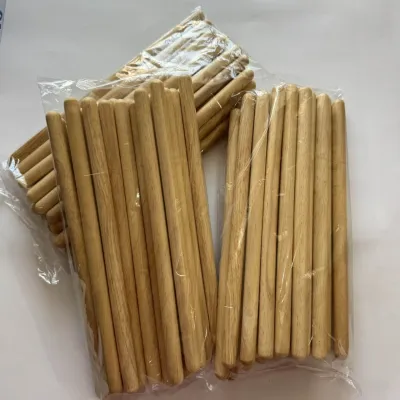 ไม้ตีกลองกลองบองโก้กลองทอม (ยกแพ็ค10คู่) แข็งแรงทนทาน จับถนัดมือ ผลิตจากไม้ยางพาราอบแห้งเคลือบเงาอย่างดี สินค้าคุณภาพดีพร้อมส่ง