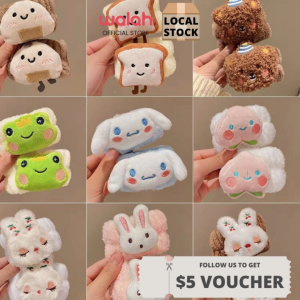 Cartoon Cute Face Wash Headband Wristband 3PCS Set Soft Absorbent Towel Elastic Hair Band Women Girl