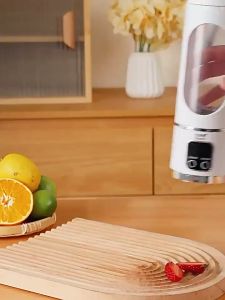 เครื่องผสม 450 มล. เครื่องผสมแบบพกพาเครื่องผสมใบมีด 10 ตัวสามารถปรับได้ 3 ระดับ วัสดุเกรดอาหารที่เรียกเก็บผ่าน USB น้ำบีบ