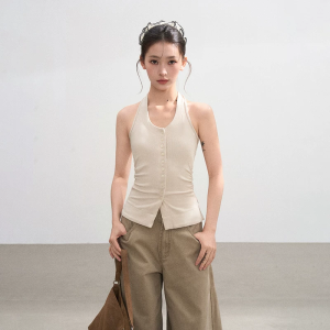 BAIDAIFEI | Halter-Top Bra Friendly Bust Supporting Womens Summer Vest