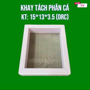 KHAY TÁCH PHÂN CÁ chất liệu khung gỗ nhựa công nghiệp lưới inox không rỉ