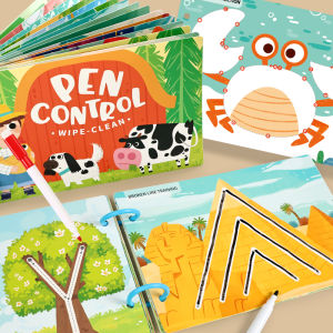 LINGGANGTOYS | Re-writable Early Education Toy Cards Focus Intelligence Development 2 Year Old