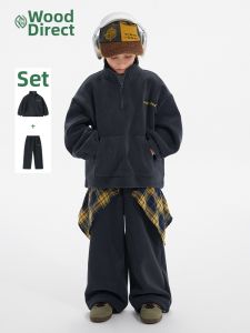 iplant | Bộ Áo Hoodie và Quần Thể Thao cho Trẻ Em Lớn