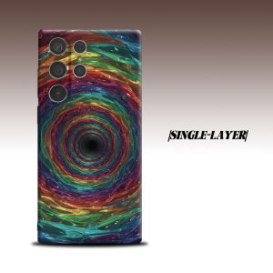 Rainbow Vortex For Samsung Galaxy S26 S25 S24 A56 A36 Dual Layer Luxury Fashion Full Lens Protective Case