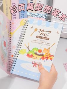 A5 Original Color Page Handmade Notebook Spiral Binding Double-Sided Release Material Display Sticker Book Journal Planner