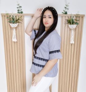 REAL PICT Blus Ririn / Atasan Wanita / Jumbo / Kemeja Wanita / Blouse Wanita / Tunik Wanita / Pakaian Wanita / Baju Wanita / Blus Wanita