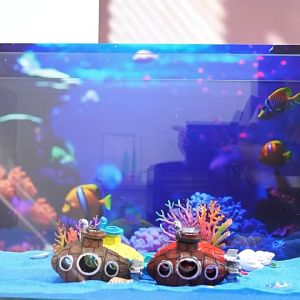 Mini Aquarium Simulation Decoration Submarine model