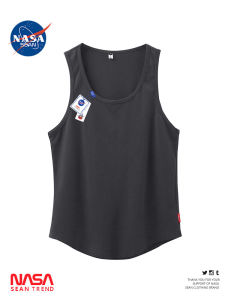 Wassup Panda Summer Sleeveless Vest Mens Loose Casual High Jump Basketball Shoulder Sport T-Shirt Cotton 100% Straight Hem