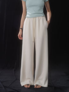 High-Waist Adjustable Loose Straight Leg Summer Casual Pants