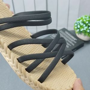 Sampai7an SPT-42 / Sandal Slip On Wanita Selop Model Tali Simple Santai Korea Fashion Trendy Woman Sandals Kekinian Termurah / COD
