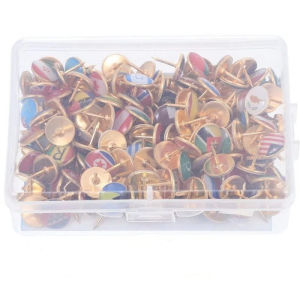 50pcs/box Plastic Clear Push Pins Thumb Tacks for Bulletin Board Posters Photos Postcards Maps Office Home Decorative