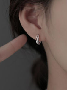 S925 Sterling Silver Earrings Hoop 2024 New Arrival Best Selling Niche Style Unique Earrings for Women Fancy Ear Clip Simple Bracelet