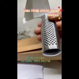 Bộ dao Nhật Ryoji dòng Global nhà bếp cao cấp inox Cromova18 toàn thân thủ công siêu sắc khó cùn